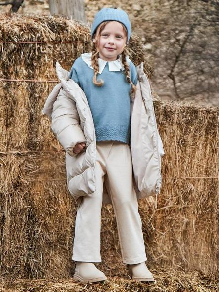 Mayoral Pantalon Punto Pinzas 15-04573-068 Beige