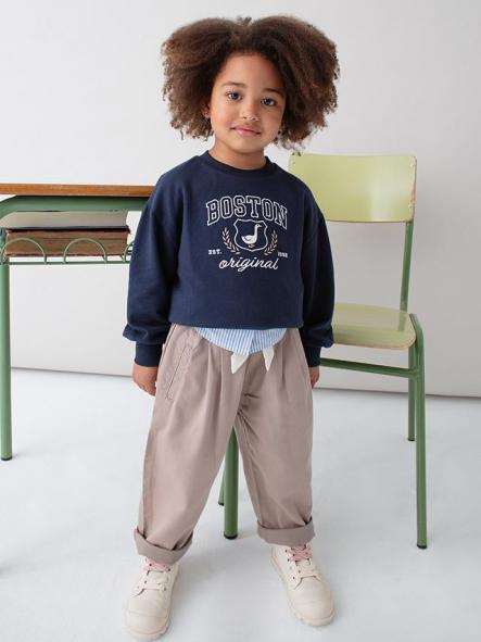 Mayoral Pantalón Fluido Paperbag 15-04577-016 Topo