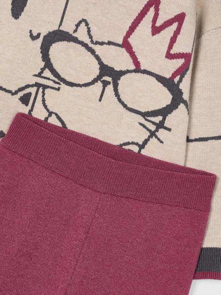 Mayoral Conjunto Pantalón Largo Tricot 15-04583-091 Cereza [3]