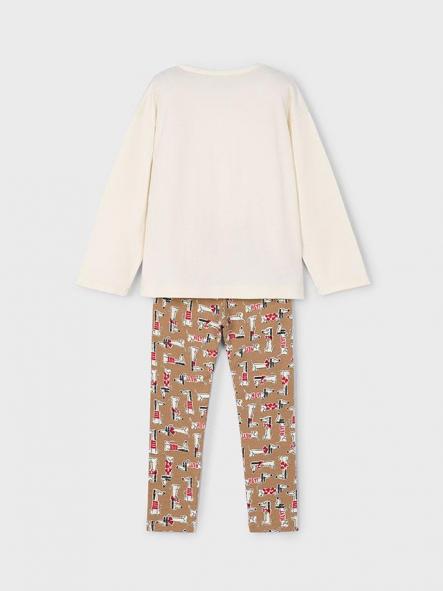 Mayoral Conjunto Leggings Estampado 15-04719-022 Camel.roj [1]
