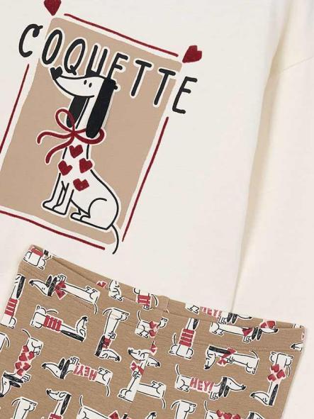 Mayoral Conjunto Leggings Estampado 15-04719-022 Camel.roj [2]