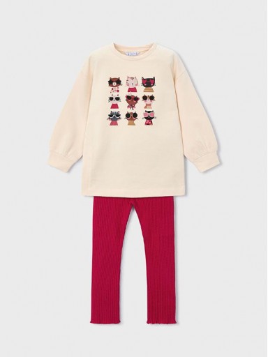 Mayoral Conjunto Pullover Leggings Canale 15-04722-037 Rojo [0]