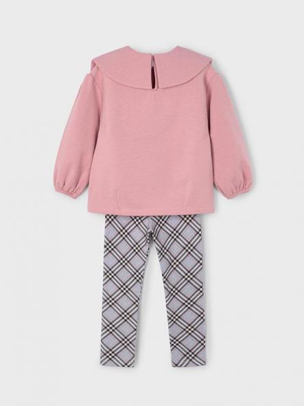 Mayoral Conjunto Pullover Leggings cuadro 15-04723-041 Maquillaje [1]
