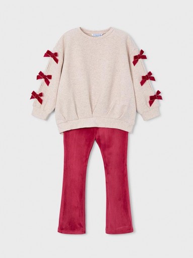 Mayoral Conjunto Leggins Pullover 15-04725-042 Cereza