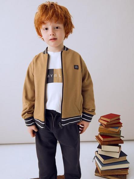 Mayoral Chandal Bomber Camiseta 15-04810-077 Caramelo