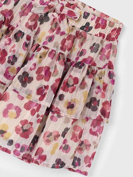 Mayoral Falda Gasa Estampada 15-04902-079 Cereza [4]