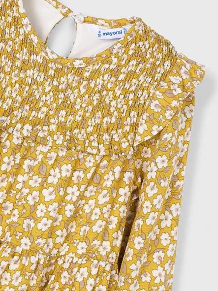 Mayoral Vestido Viella Estampado 15-04912-041 Mostaza [2]