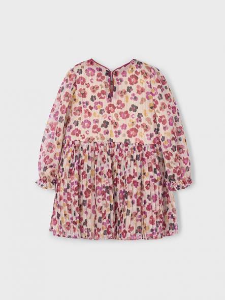Mayoral Vestido Plisado Estampado 15-04917-046 Cereza [4]