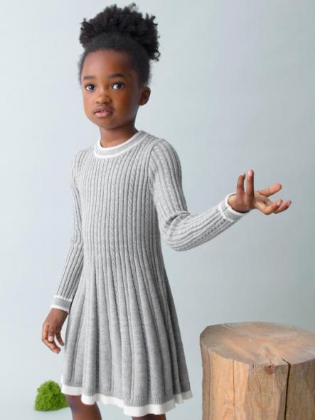 Mayoral Vestido Tricot Ochos 15-04920-034 Plata.vig
