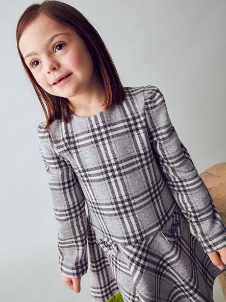 Mayoral Vestido Punto Jacquard 15-04921-088 Plata
