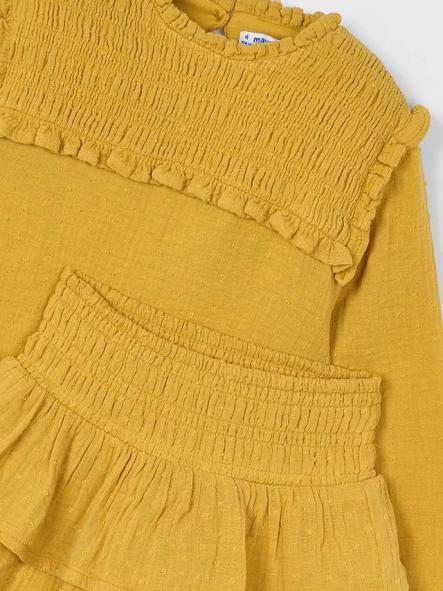 Mayoral Conjunto Falda Algodon Plumeti 15-04933-071 Curry [5]