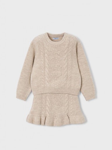 Mayoral Conjunto Falda Tricot Ochos 15-04934-069 Sesamo