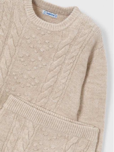 Mayoral Conjunto Falda Tricot Ochos 15-04934-069 Sesamo [2]