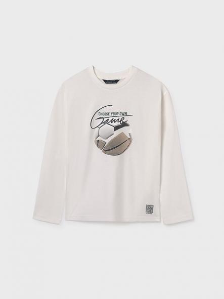 Mayoral Camiseta M/L Photoprint 15-07003-024 Nata [2]