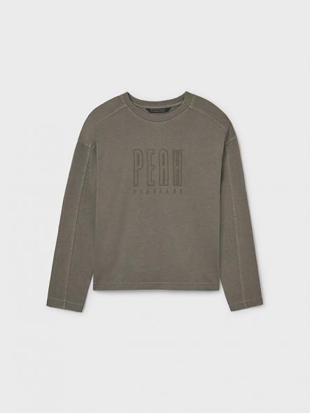 Mayoral Camiseta M/L Aplique Bordado 15-07008-054 Lodo [1]