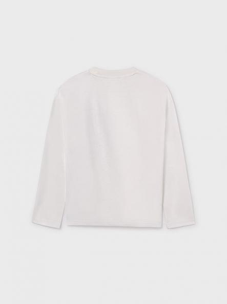 Mayoral Camiseta M/L Bolsillo 15-07009-035 Nata [2]