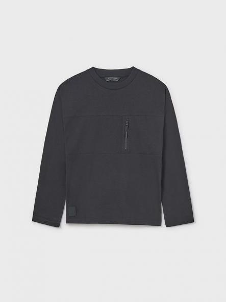 Mayoral Camiseta M/L Bolsillo 15-07009-036 Negro