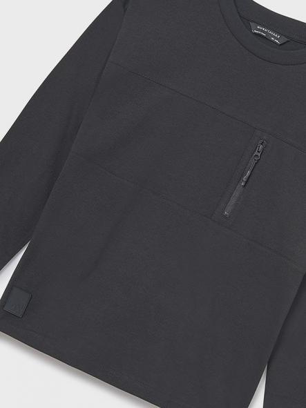 Mayoral Camiseta M/L Bolsillo 15-07009-036 Negro [2]