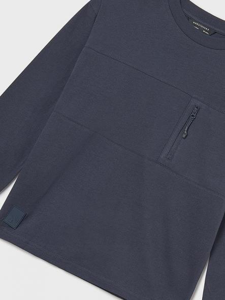 Mayoral Camiseta M/L Bolsillo 15-07009-037 Marino [5]