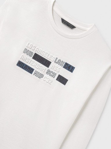 Mayoral Camiseta M/L Embossed 15-07012-043 Nata [3]