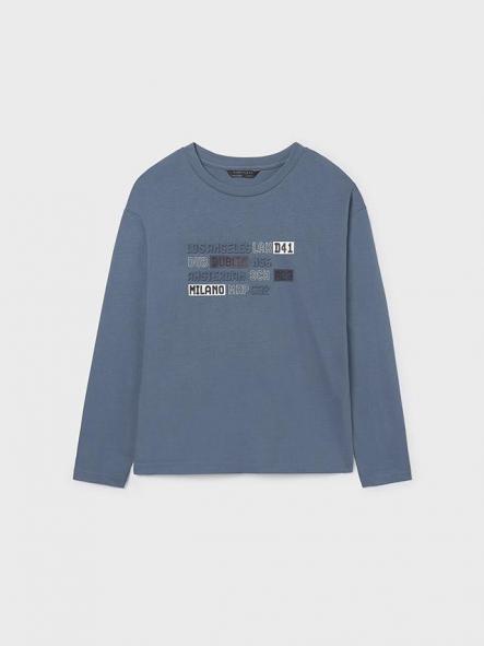 Mayoral Camiseta M/L Embossed 15-07012-044 Acero