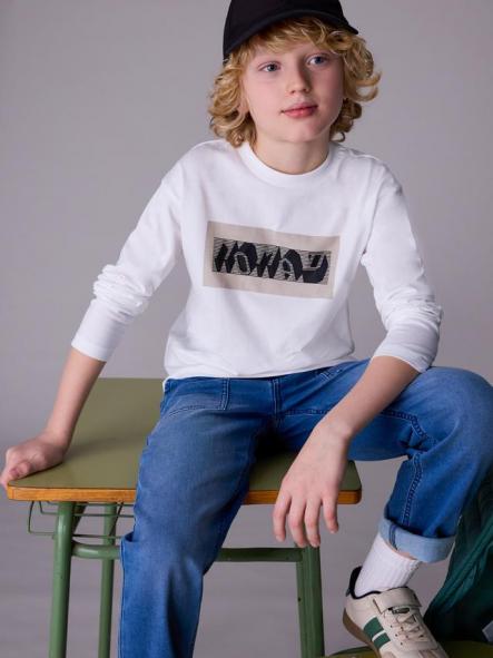 Mayoral Camiseta M/L "Nomad" 15-07013-049 Nata [2]