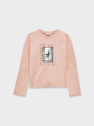 Mayoral Camiseta M/L Bordados 15-07017-085 Nude 