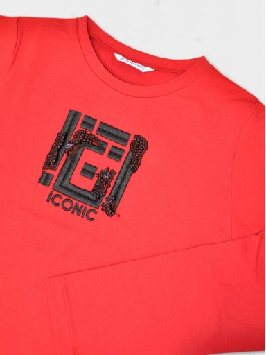 Mayoral Camiseta M/L Bordada 15-07018-091 Rojo [2]