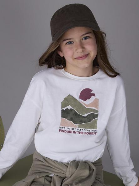 Mayoral Camiseta M/L Grafica 15-07024-022 Nata.caza