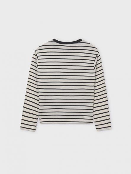Mayoral Camiseta M/L Niñi Rayas Oversize 15-07027-010 Mac.negro [4]