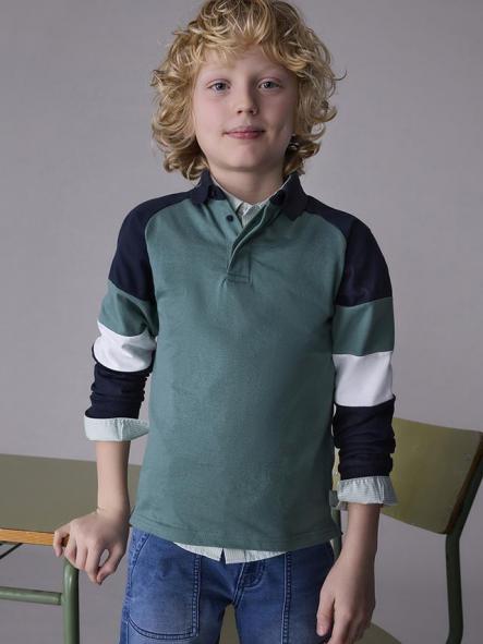 Mayoral Polo M/L Bandas 15-07102-041 Pino