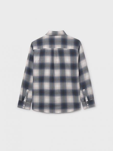 Mayoral Camisa M/L Cuadros Franela 15-07108-053 Gris [2]