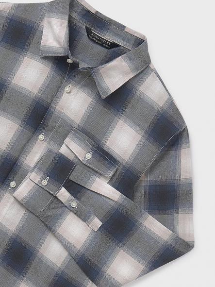 Mayoral Camisa M/L Cuadros Franela 15-07108-053 Gris [3]