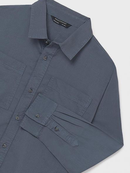 Mayoral Camisa M/L Utility 15-07109-072 Acero [3]