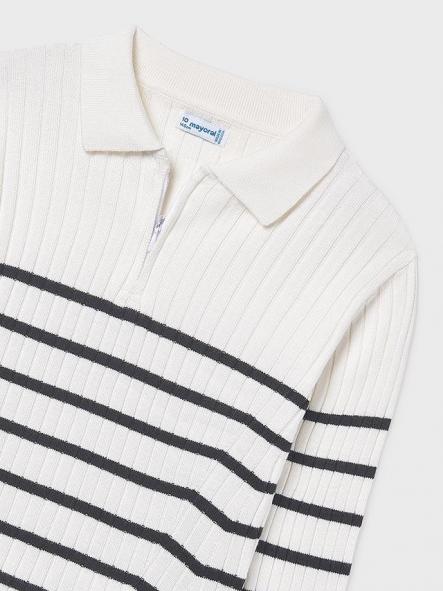 Mayoral Polo M/L Tricot 15-07195-048 Crudo.Negro [2]