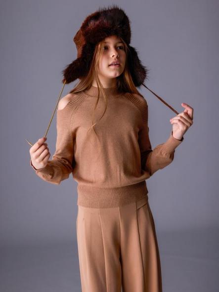 Mayoral Jersey Cut Out 15-07312-074 Cacao [2]