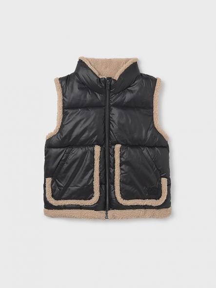 Mayoral Chaleco Contrastes Borrego 15-07322-065 Negro [1]