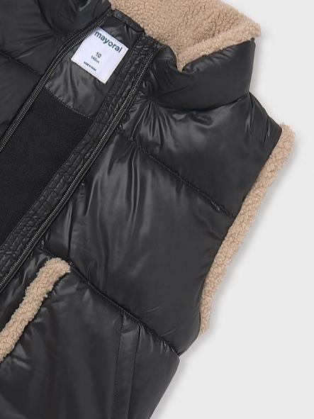 Mayoral Chaleco Contrastes Borrego 15-07322-065 Negro [3]