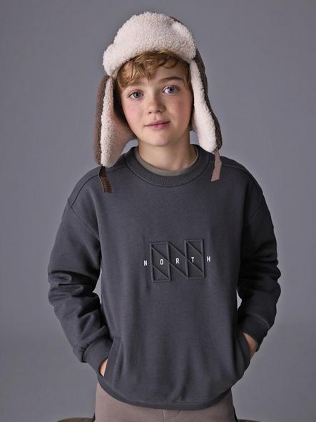 Mayoral Pullover Embossed Sin Capucha 15-07405-090 Sombra