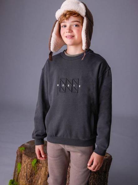 Mayoral Pullover Embossed Sin Capucha 15-07405-090 Sombra [2]