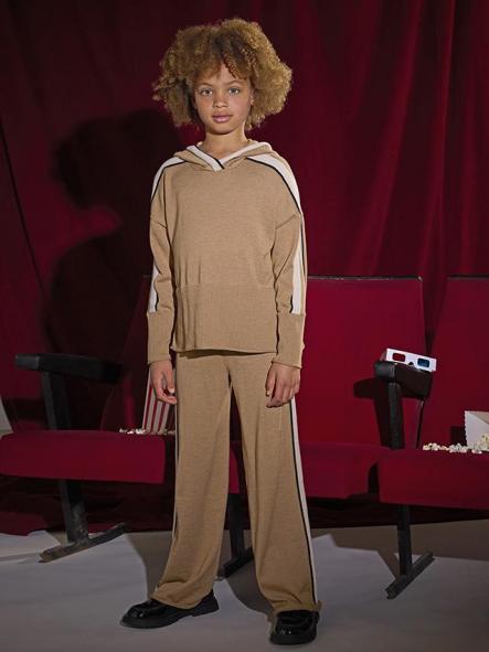 Mayoral Conjunto Pantalón Tricot Capucha 15-07585-018 Camel.vig