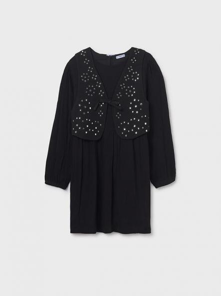 Mayoral Vestido Chaleco 15-07910-048 Negro [3]