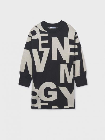 Mayoral Vestido Jacquard 15-07911-015 Negro [1]
