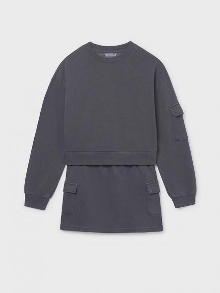 Mayoral Conjunto Falda Cargo 15-07917-054 Plomo