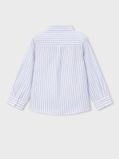 Mayoral Camisa M/L Básica 16-00146-054 Bco-Celeste [1]