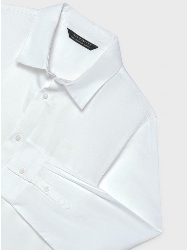 Mayoral Camisa M/L Básica 16-00874-019 Blanco [3]