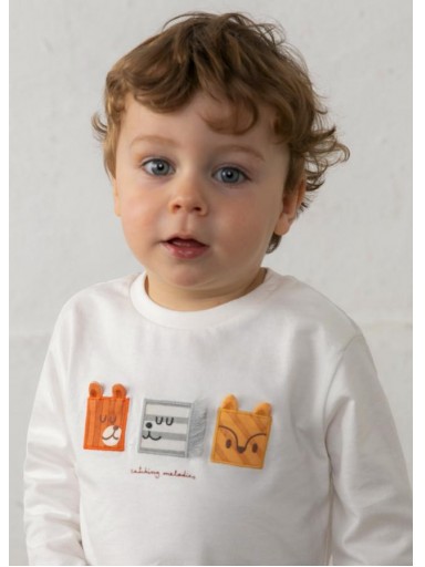 Mayoral Camiseta M/L Caritas 16-02009-086 Nata [0]