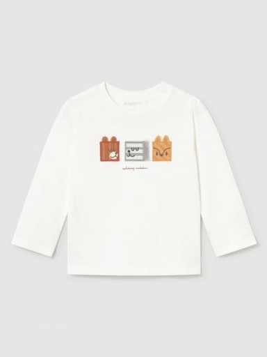 Mayoral Camiseta M/L Caritas 16-02009-086 Nata [2]