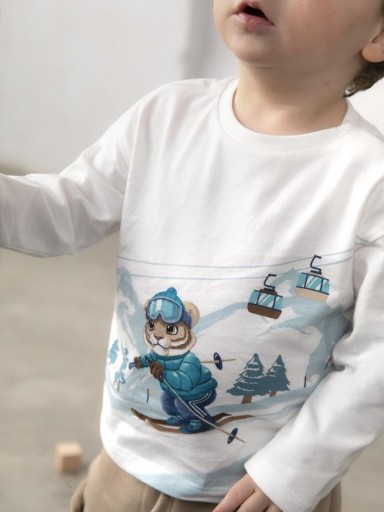 Mayoral Camiseta M/L Paisaje 16-02017-018 Nata [1]