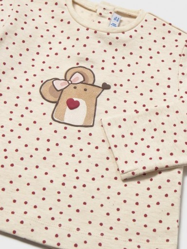 Mayoral Camiseta M/L Estampada 16-02086-094 Milk.vig [2]